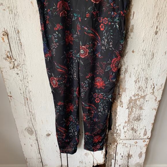 Isani for target black floral button front jumpsuit - Picture 4 of 9